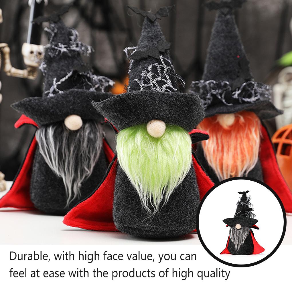 Halloween Gnome Doll Gifts Tabletop Decor Children Lovely Plush Toy Gift Party Props Faceless Dolls Gray Beard