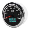 RPM Tachometer Gauge 3 In 1 Multifunctional Marine Accessory for Automobile Boats 9?32V DCBlack