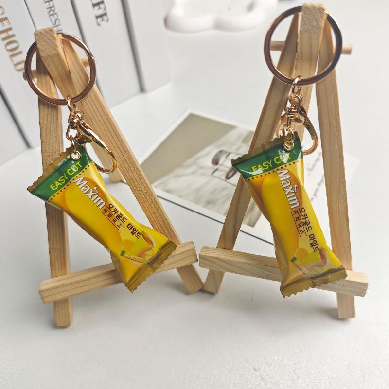 1 Piece Car Key Ring Simulation Instant Noodles Keychain On The Phone Mini Snacks Bag Pendant Gifts For The  Year