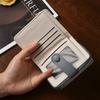 Cute PU Leather Short Wallet Cute Bear Design Multiple Card Slots Zippered Coin Pocket Snap Button Card Holder Girls
