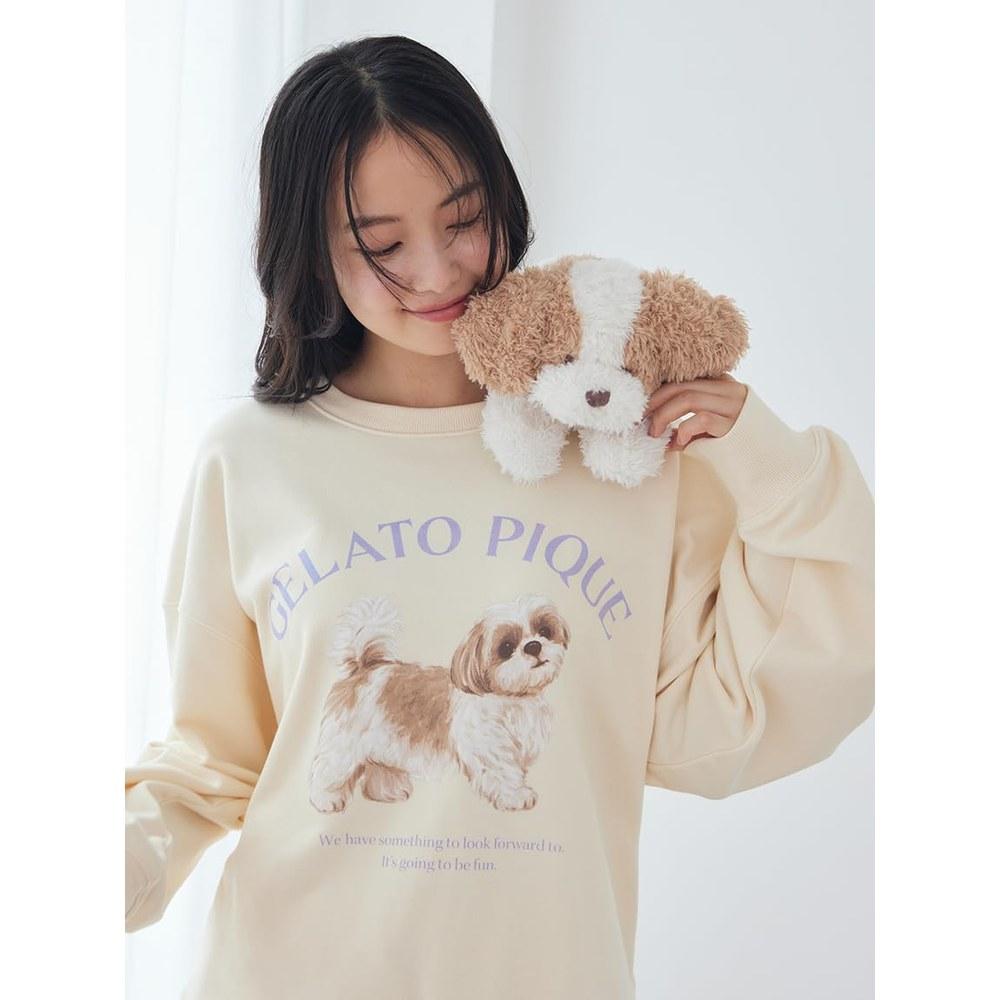 Gelato Pique Strolling Dog Plush PWGG264575 Ladies BEG F
