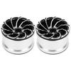 Aluminum Alloy Bdlock Wheel Rims with Lock NonSticky for 1/10 RC Crawler Cars(Black )