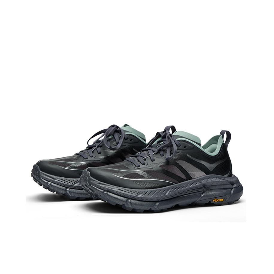 HOKA One One Mafate Speed 4 Versatile Comfortable Breathable Supportive Lightweight Running Shoes Unisex Sneakers Black Gray 1168450-CJD