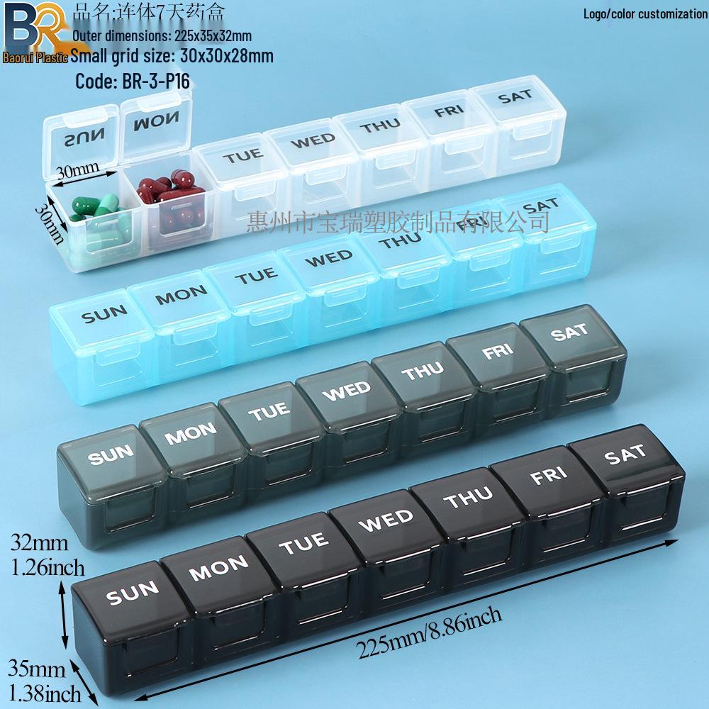 7-Day Round Petal Pill Box: Compact 7-Grid Medicine Organizer for Travel
