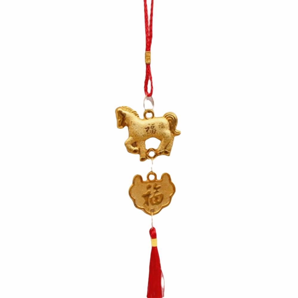 

with Tassel Horse Year Pendant Plastic Spring Festival Bonsai Pendant Wall Hanging Ornament Style 9