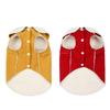 Autumn and winter pet clothes warm thick teddy magic bucket simple lapel dog cotton coat lamb coat dog clothes vest