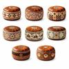 Round Shape Storage Ottoman PU Leather Round Pouf Cover New Floor Seat Cushion  Home Use