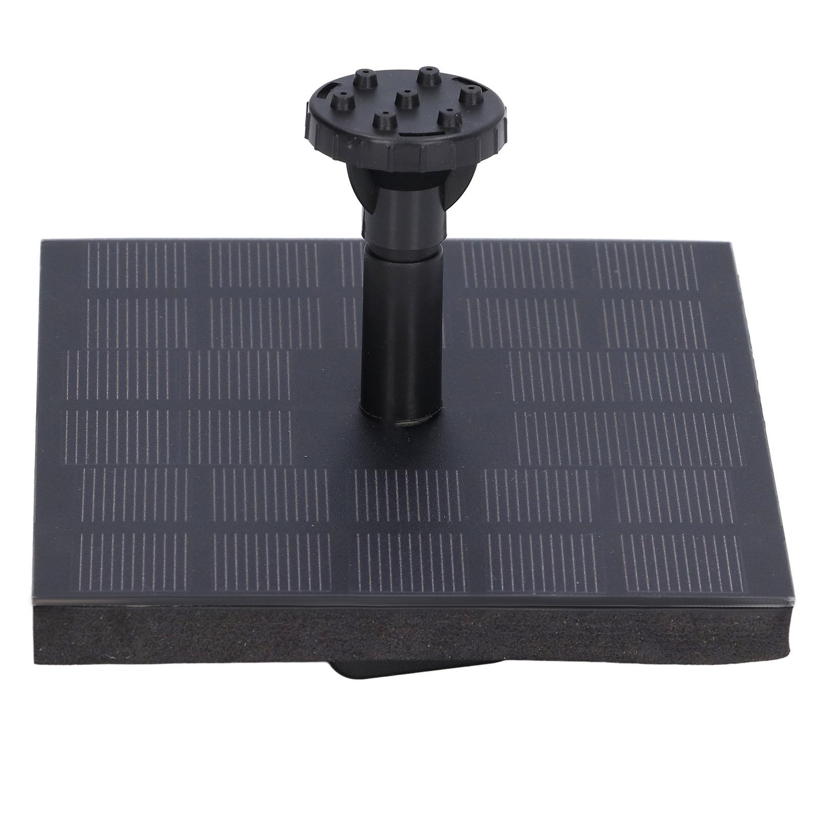 

Solar Water Pump Monocrystalline Silicon Square Floating Outdoor Waterscape Fountain 7V 1.4W