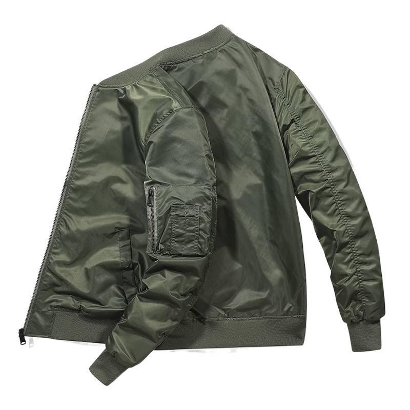 Retro MA1 Flight Jacket - Men's Military-Inspired Spring/Autumn Casual Baseball Outerwear