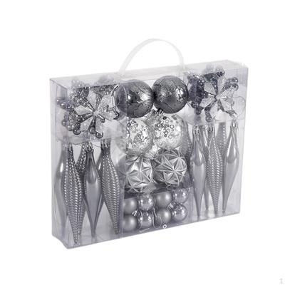 40 Pieces Christmas Glass Balls,Xmas Decorative Baubles,Shatterproof Tree Ball Ornaments