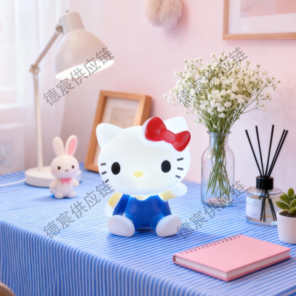 Hello Kitty Cute Cat Night Light - Creative Atmosphere Lamp for Girls' Bedrooms, Perfect Festival and Birthday Gift