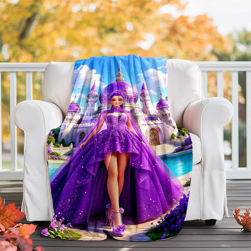 Demon Hunter printed throw blanket—soft,warm;versatile blanket for all seasons—perfect as &air-conditioning throw,nap blanket