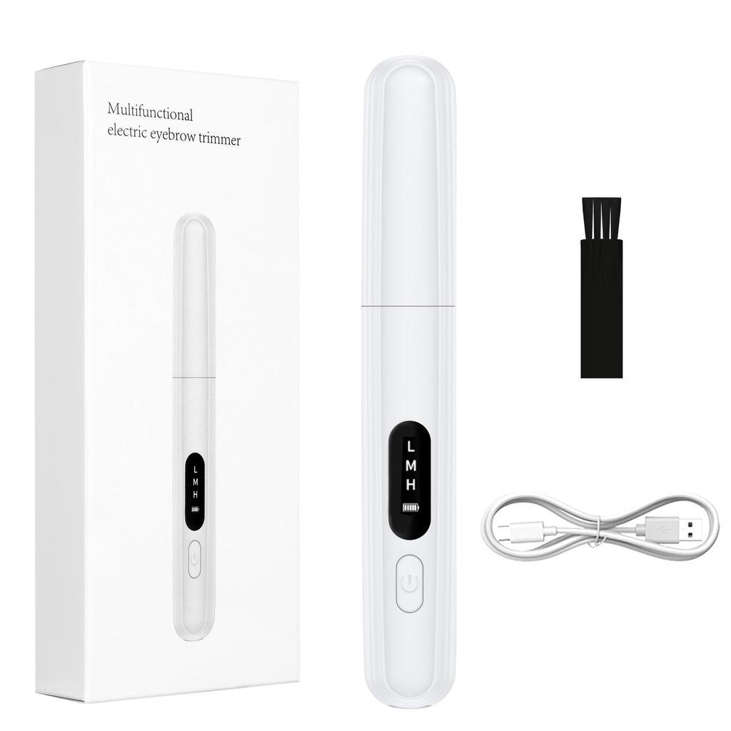 Rechargeable Electric Eyebrow Trimmer for Women - Mini Eyebrow Shaper, Hair Removal Razor & Beginner Pencil
