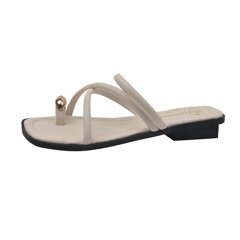 2025 Summer Flip Flop Clip Toe Women Flats Slippers Shoes Outdoor Beach Vacation Ladies Slides