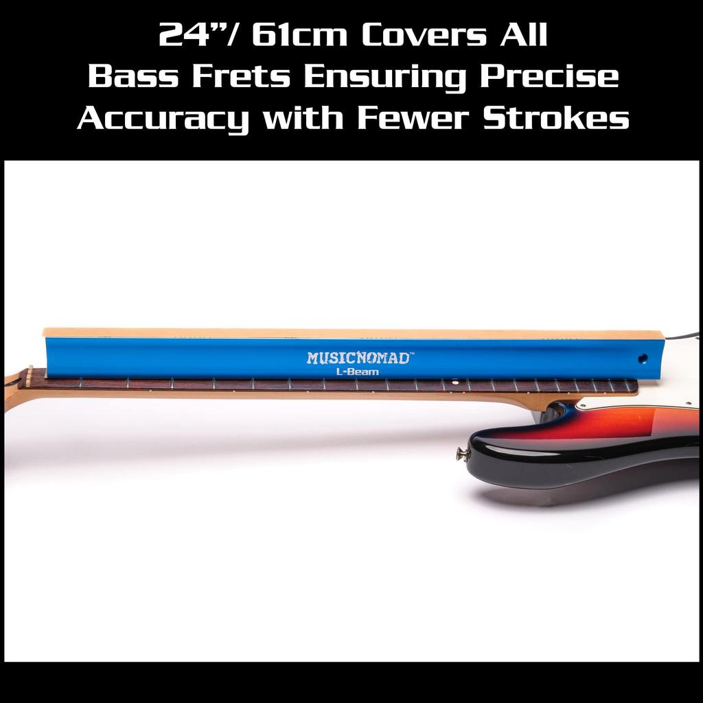 MUSICNOMAD Fret Leveling and Fingerboard Leveling MN812 Tool, 24-inch (61cm) L-Beam,