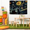 YTRGI Black Cat Tapestry for Bedroom, Cat Gifts for Cats Lovers Women Girls, Cats Wall Art for Bedroom Dorm Office Decor 50x60 Inch