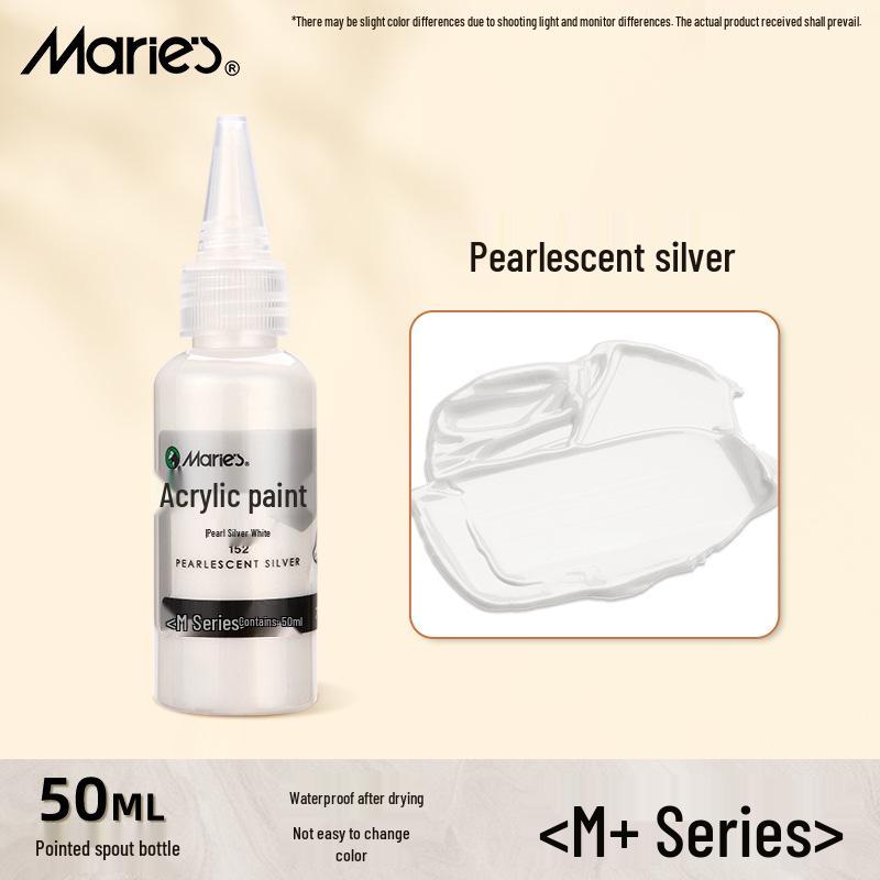 Mali Pearl White Gold Acrylic Paint - Waterproof, Metallic Color for DIY and Hand-Painted Projects