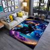 Witch Flying Through Magical Sky Carpet Yoga Living Room Room Decor Children's Crawling Mat Doormat Area Rug Games Mat