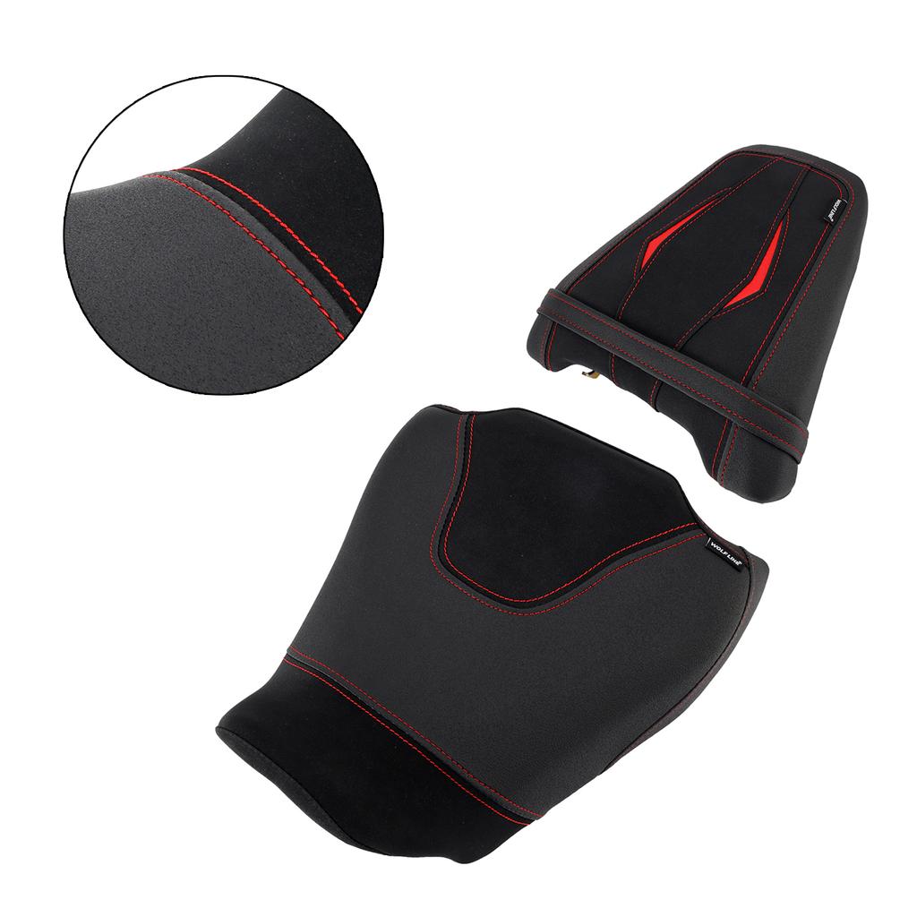 Front&Rear Raider Passenger Cushion Kit Black2 For Honda Cb650R Cbr650R 24-25