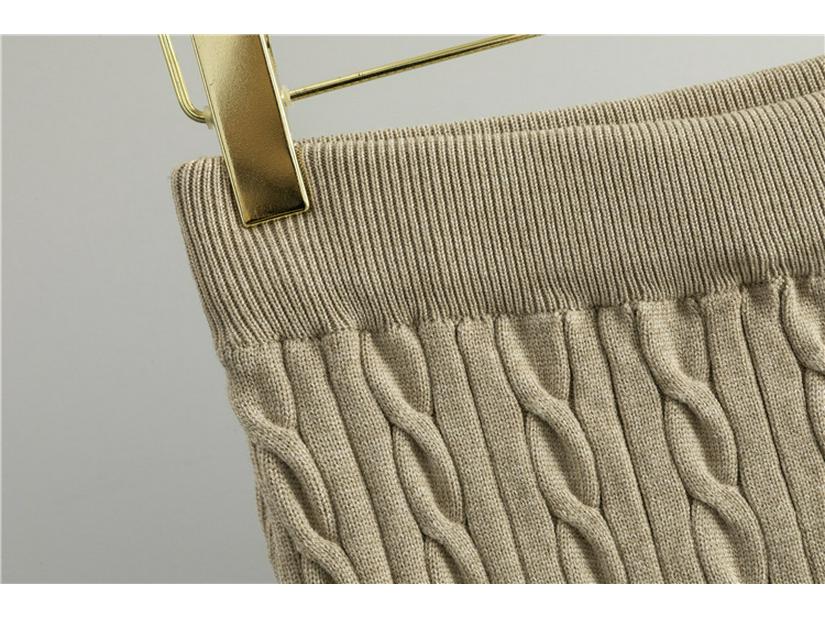 Women's Cable Knit POLO Collar Sweater & Skirt Set - Autumn/Winter 2025 Age-Reducing Style
