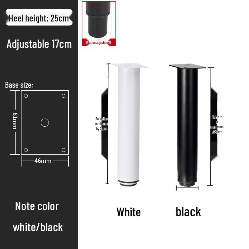 Adjustable Furniture Support Legs for Shelves, Cabinets, Sofas, TV Stands, Tables, Beds, Bedside Tables, and Shoe Cabinets.