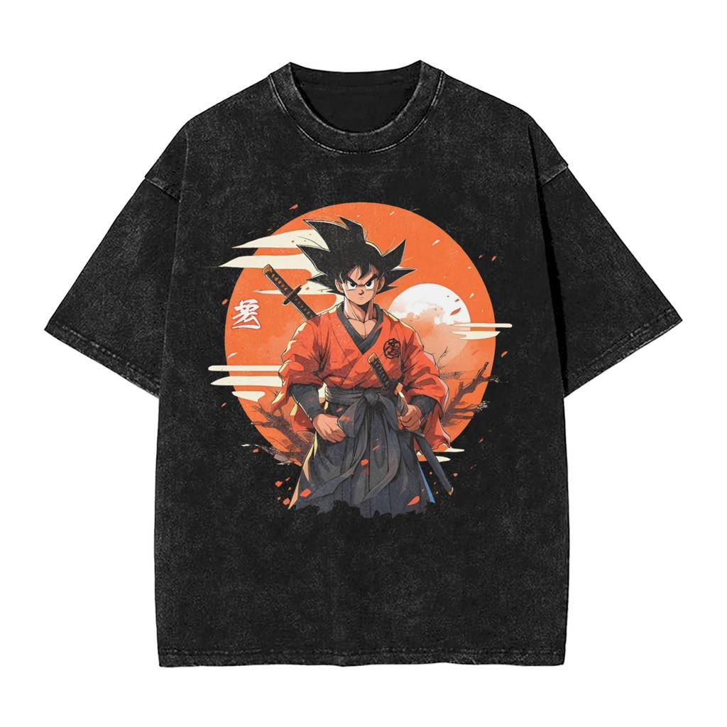 DragonBall Z Master Roshi Printed Tshirt Mens and Womens Washed Tshirt High Quality Vintage Cotton Tshirt YK Tops