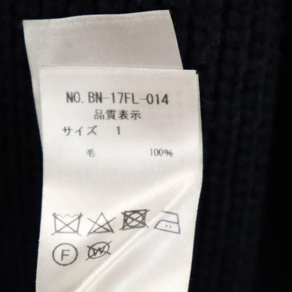 BATONER Vyrobeno v Japonsku vlna Dlouhý rukáv dlouhý pletený kardigan 1 Námořnická modrá Dámský Použitý