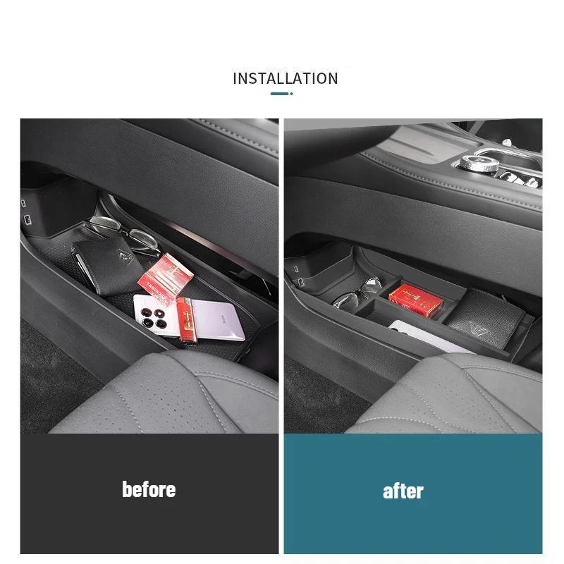 For EBRO S800 PHEV Chery Tiggo 8 Plus CSH PHEV 2025+ Car Center Console Under Storage Box Sorting and Interior Accessories