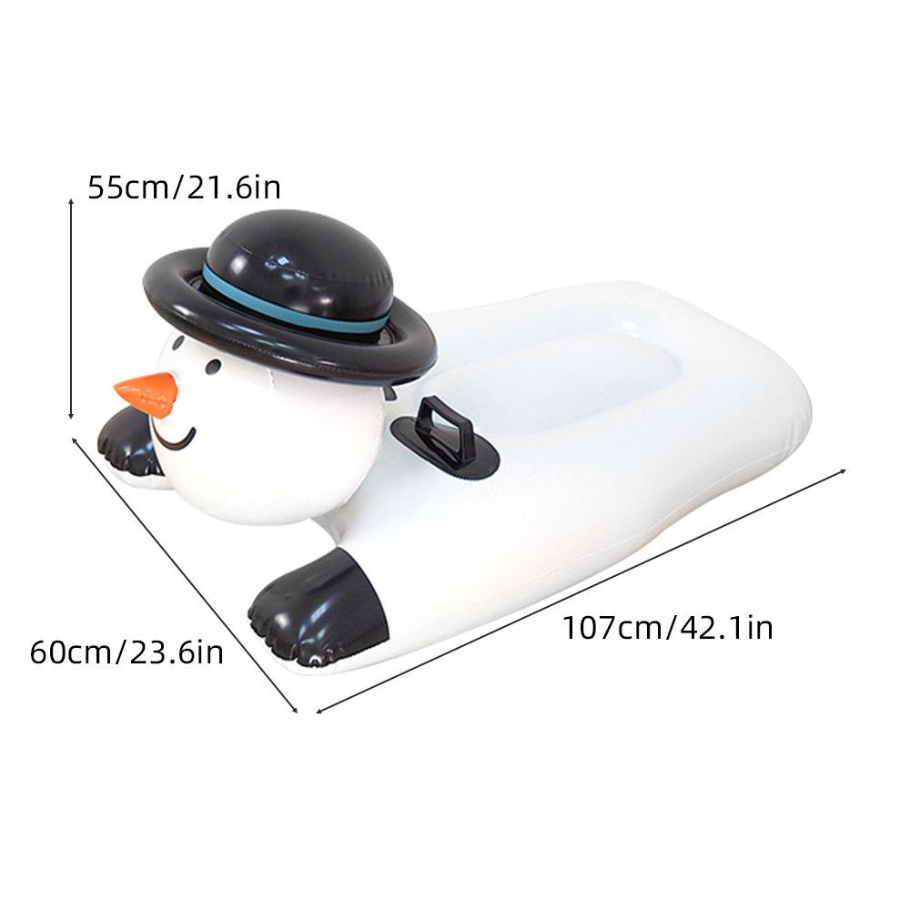 PVC Cold Resistant and Wear-resistant Winter Inflatable Snowman Skiing Ring Winter Outdoor Sled Winter Snowboard
