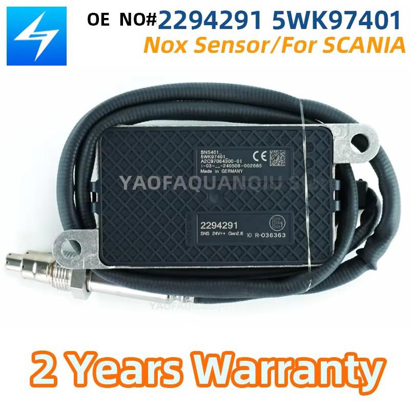 2294291 5WK97401 2064769 2247381 2296801 Original NEW Nitrogen Oxygen NOx Sensor For Scania Euro 6 Before Catalyst 24V