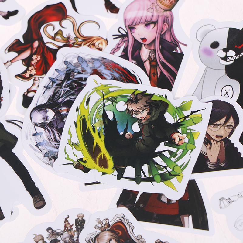 50pcs Anime Danganronpa PVC Stickers Cosplay Luggage Laptop Skateboard DIY k JO 50pcs Anime Danganronpa PVC Stickers Cosplay Luggage Laptop Skateboard DIY k JO