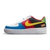 UNO x Nike Air Force 1 Low GS 50° Anniversario Sneakers per Bambini Bianco Giallo-Zest Rosso Università DO6634-100