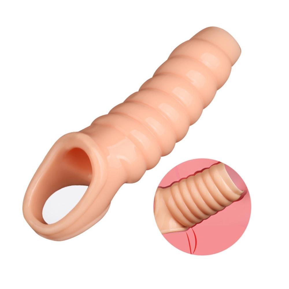 EXVOID Penis Sleeve Delay Ejakulace Opakovaně použitelný kondom Dildo pro dospělé Produkty pro dospělé Sexuální hračky pro muže Erekční kroužek na penis
