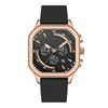 Lower Price Men's Quartz Watch 2026 High Quality Man Watch Customized Personalized Logo Rubber Band Slim Wrist Watches for Men