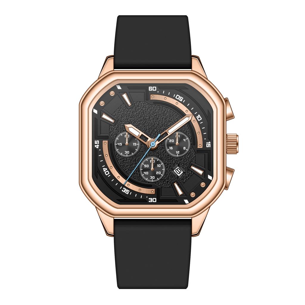 Lower Price Men's Quartz Watch 2026 High Quality Man Watch Customized Personalized Logo Rubber Band Slim Wrist Watches for Men