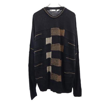 BACHRACH Années 90 Tricot manches longues Pull série L Noir Homme Occasion