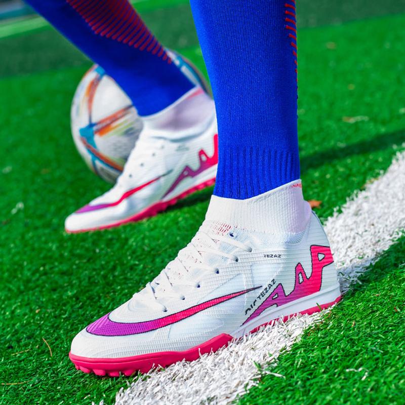 TF/FG Leichte Knöchel-Fußballschuhe Herren-Fußballschuhe Outdoor Rutschfest Rasen Professionelles Training Turnier Sportschuh