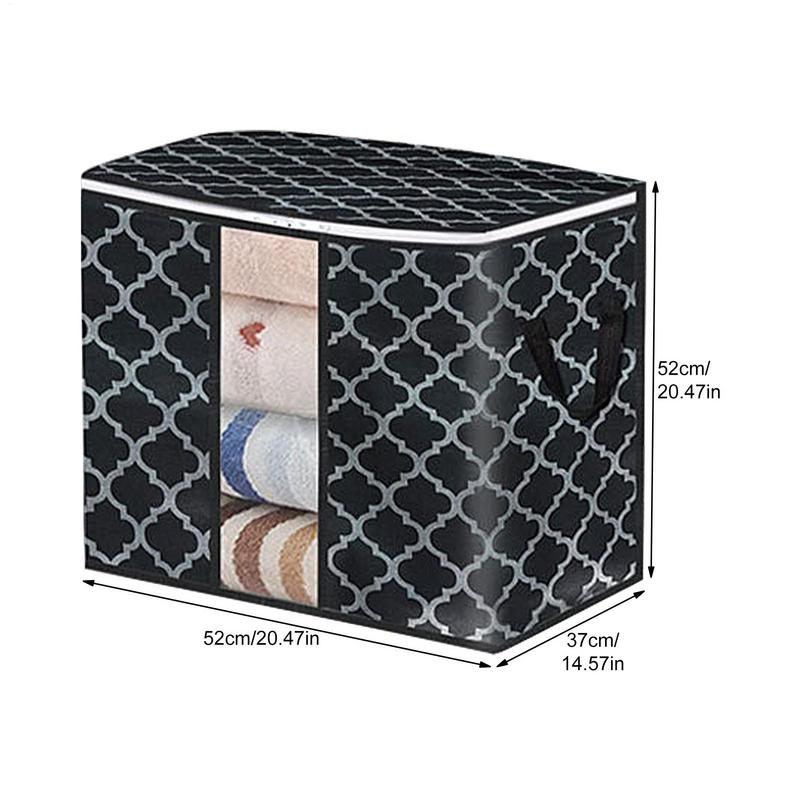 Blanket Storage Bags With Zipper Foldable Bedding Container Large Pillow Bin For Clothes Blankets Comforters Bedding Sets Sturdy