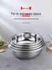 Extra Thick Non-Magnetic Stainless Steel Basin for Vegetables, Dough, and Face Washing