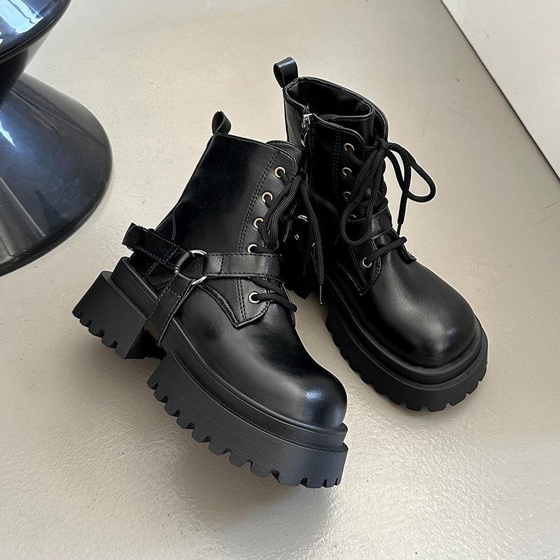 

Пряжка ремня локомотив женские ботинки Мартина осень и зима нишевые малышки короткие ботинки жареные уличные рабочие ботинки маленькие модные ботинки 40