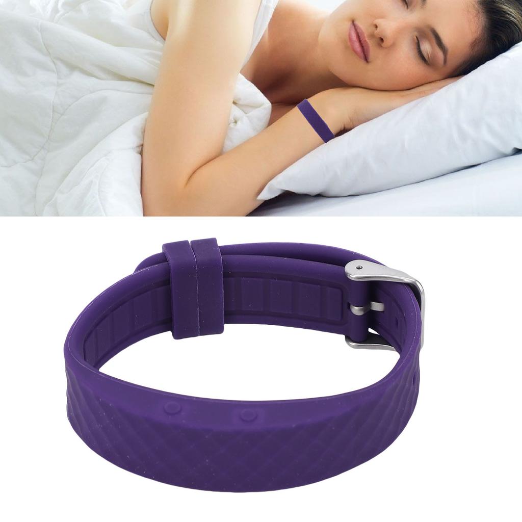 Vibrating Alarm Reminder USB Charging Watch LED Fitness   for Cal Fit Sleep Purple