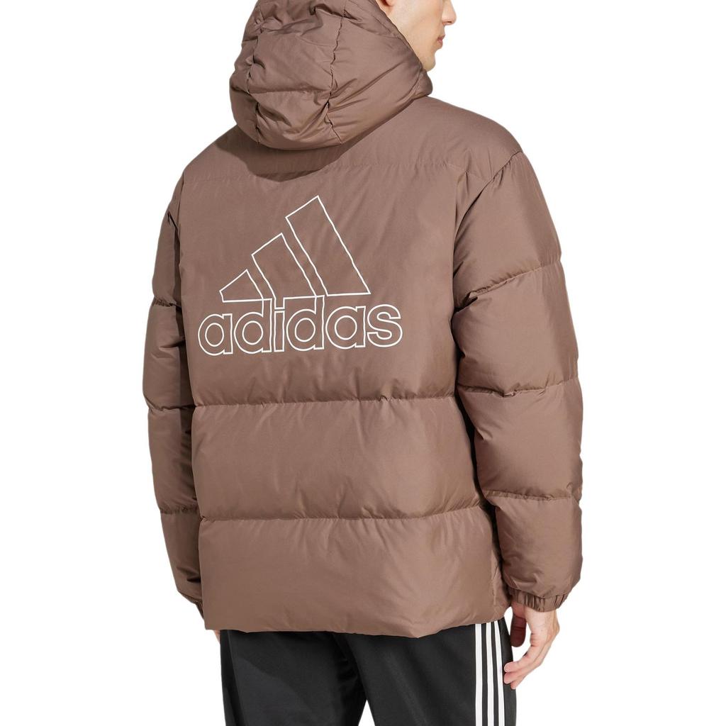 Adidas PUFFY DOWN Jacket Unisex Stratum Dark Earthy Brown JM9127