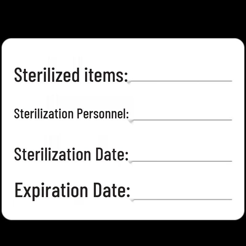 Ansell Sterilization Date Indicator Labels 4 x 3 cm