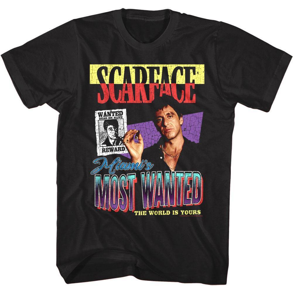 Scarface Miami Most Wanted Men T Shirt M