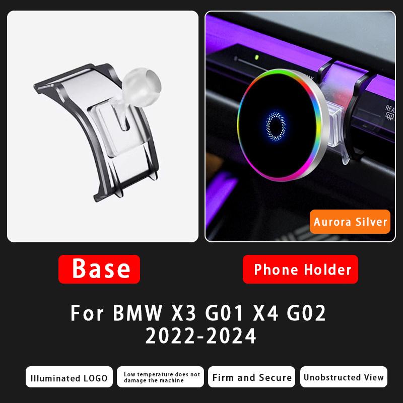 Per BMW Serie 3 5 7 X3X4X5X6X7 G01 G02 G05 G06 G07 G27 G45 G60 G70 -2026 Supporto per Telefono da Auto con Ricarica Wireless Magnetica 15W