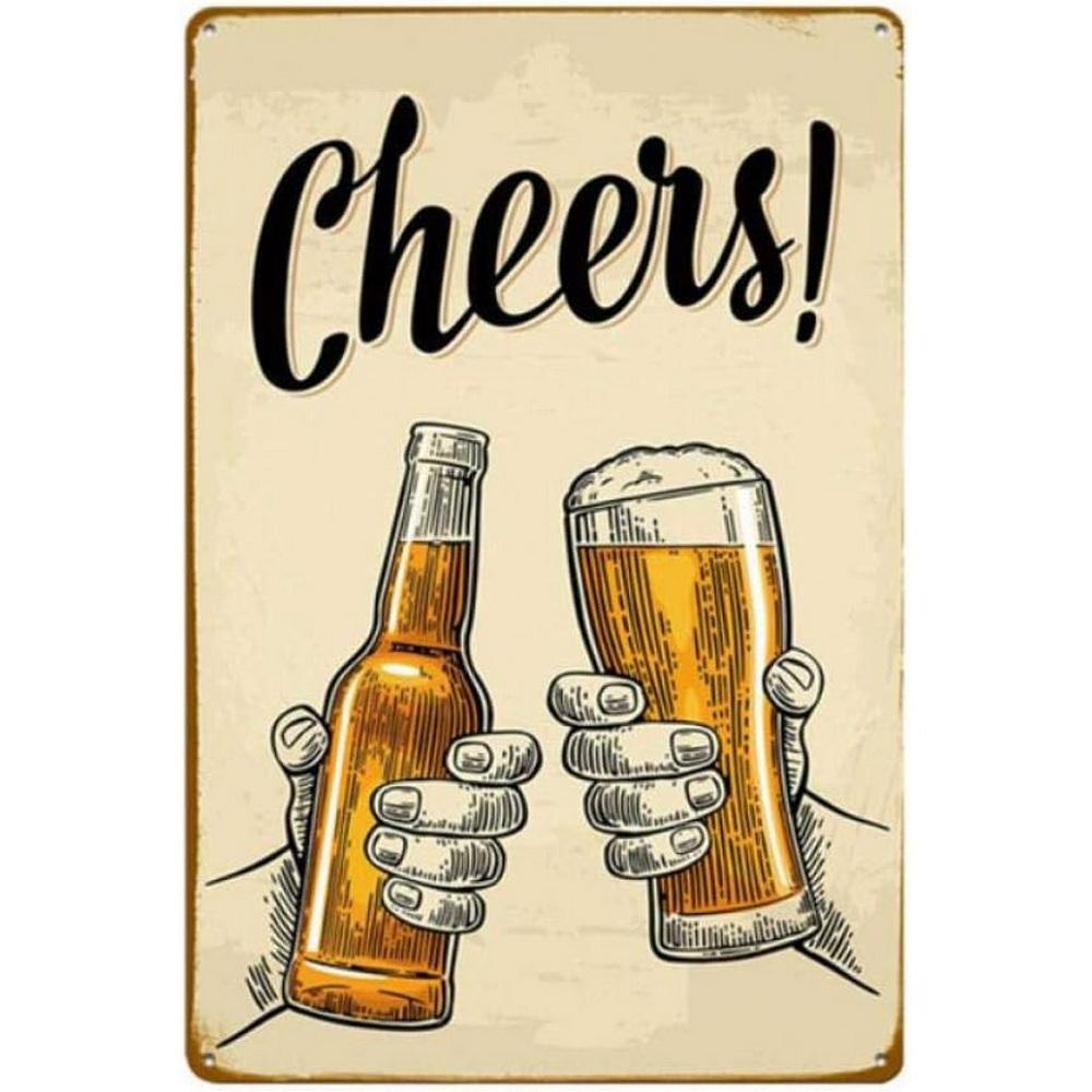 Plaque Metal Tin Signs All You Need is Beer Wall Decoration Vintage Posters Iron Painting for Man Cave Home Cafe Garden Club