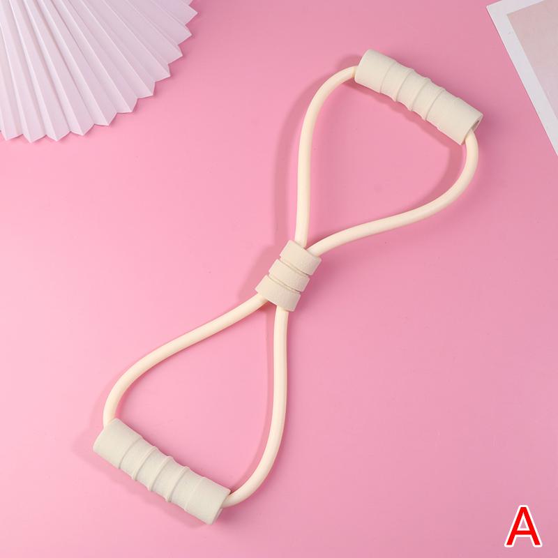 1Pc 8 Shape Tension Rope Yoga Resistance Band Home Gym Elastic Band Tpr Pull Rope Fitness Shoulder Neck Opening Chest Expander