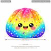 Colorful Squeeze Bun Pillow Double Sided Printing Bun Shaped Cushion Stress Relief Toy  Kids Gift
