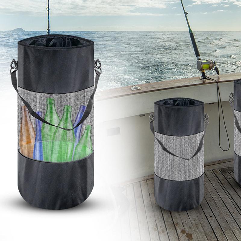 

Мусорный бак для лодки Многоразовый Портативный Мешок для мусора Сетчатый Мусорный бак для лодки Контейнер для мусора на лодке Рыболовные аксессуары 1