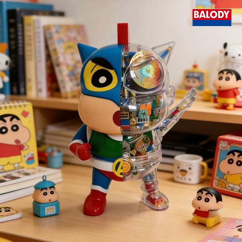 Balody Crayon Shin Chan Building Blocks Semi Mechanical Model Diy New Product Trendy Play Pendant Assembly Toy Birthday Gift